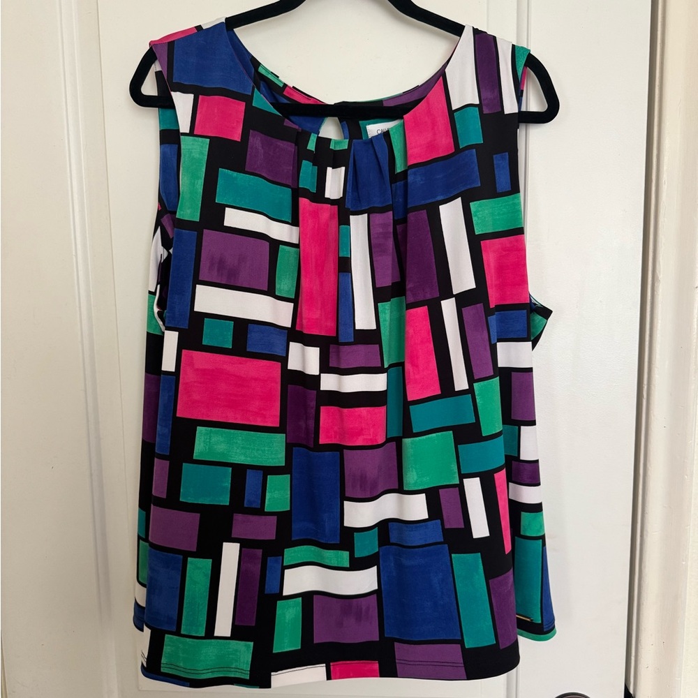 Calvin Klein Multicolor Geometric Blouse